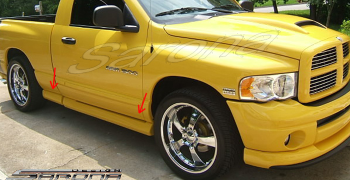 Custom Dodge Ram  Truck Side Skirts (2002 - 2008) - $590.00 (Part #DG-008-SS)